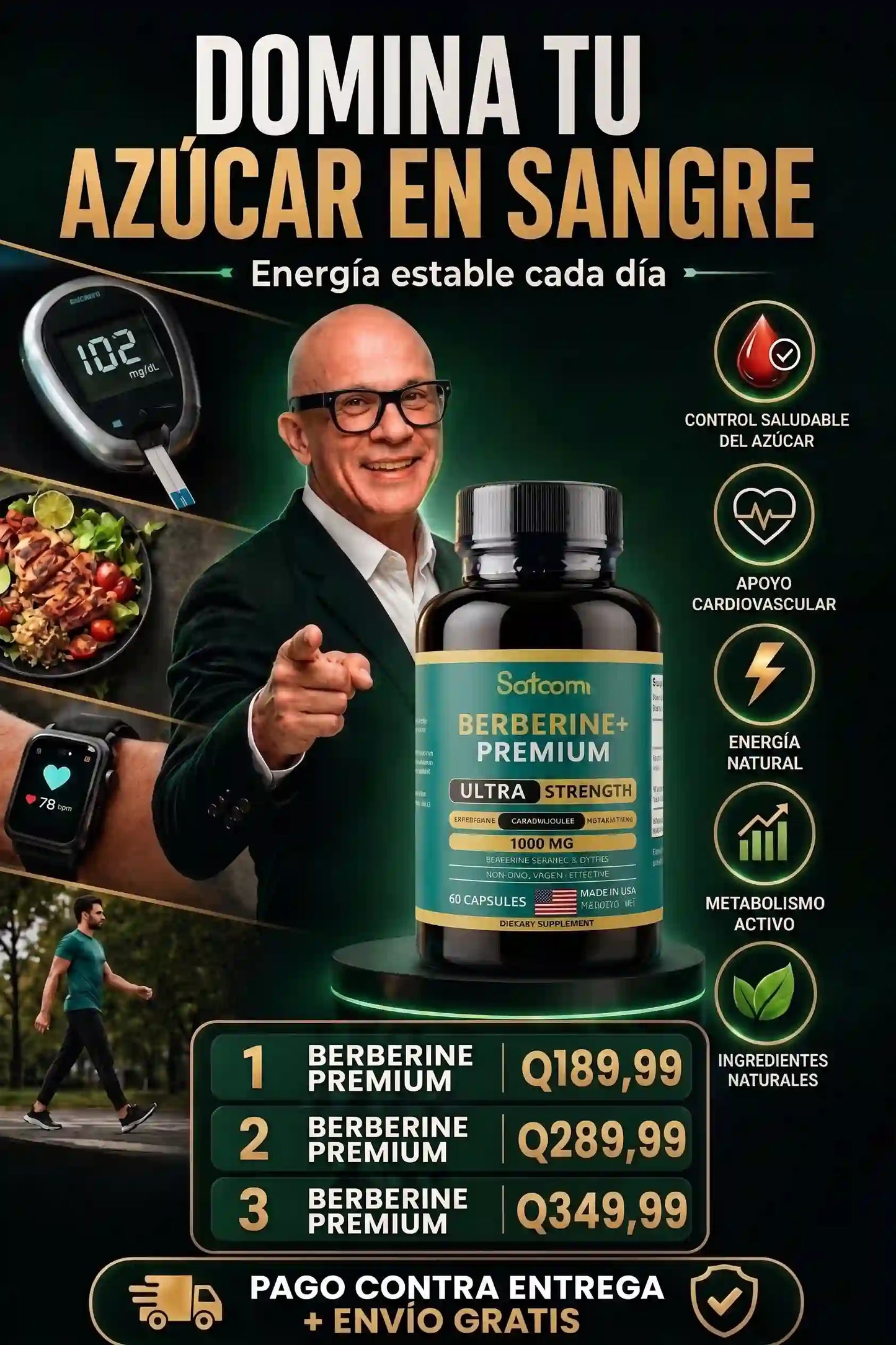 Berberina+ Premium 1000mg | -Azucar, Energía y Metabolismo