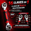LLAVE DE RACH MULTIFUNCIONAL ¡1 Sola Herramienta, 16 Soluciones en tu Bolsillo!