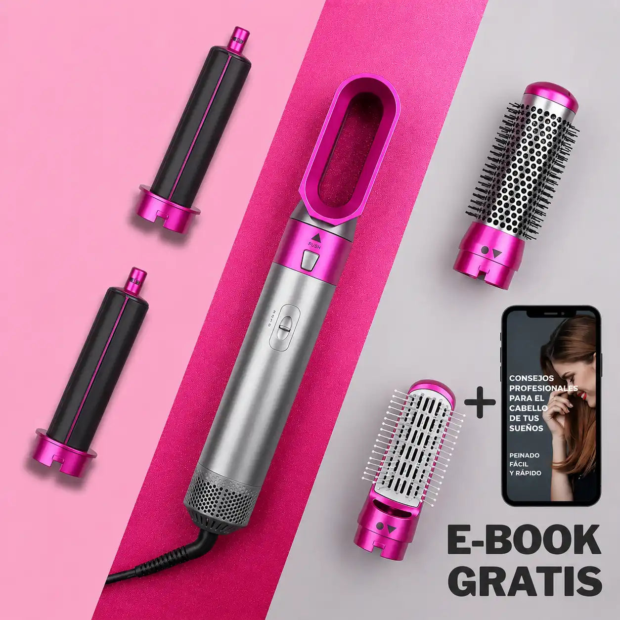 Estilizador de Aire 5 en 1 + E-BOOK Gratuito