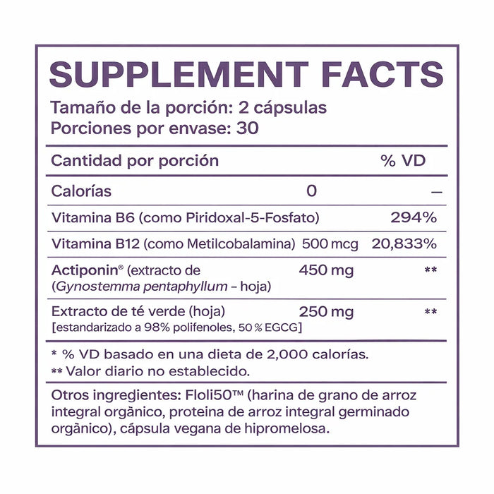 Tabla nutricional