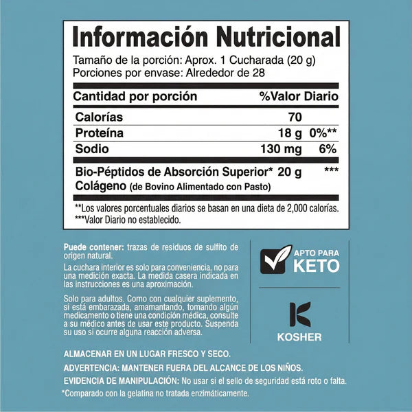 Neocell® Colágeno Bio-Péptidos en Polvo 20 oz