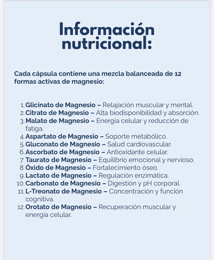 Tabla nutricional