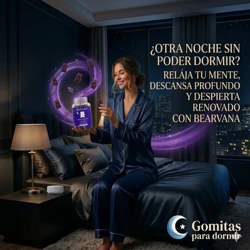 Bearvana Sleep: Gomitas naturales con melatonina para dormir profundo