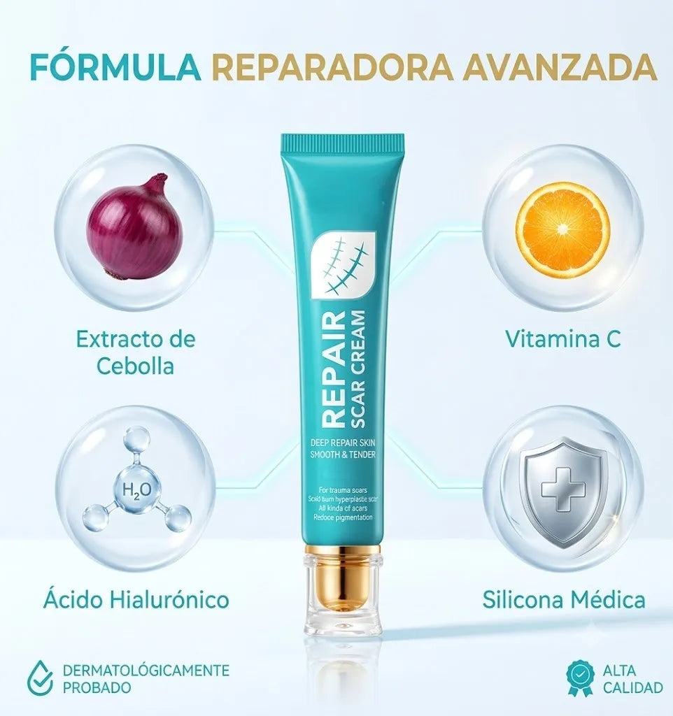 Deja de tapar, empieza a sanar. Dile adiós a las marcas con SADOER Repair Cream
