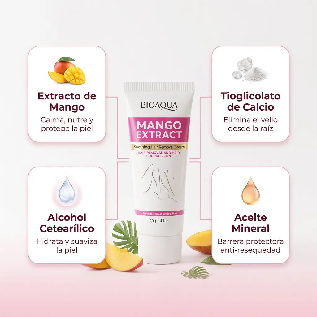 OFERTA 2X1 CREMA BIOAQUA | Sin cuchilla, sin cera, sin dolor